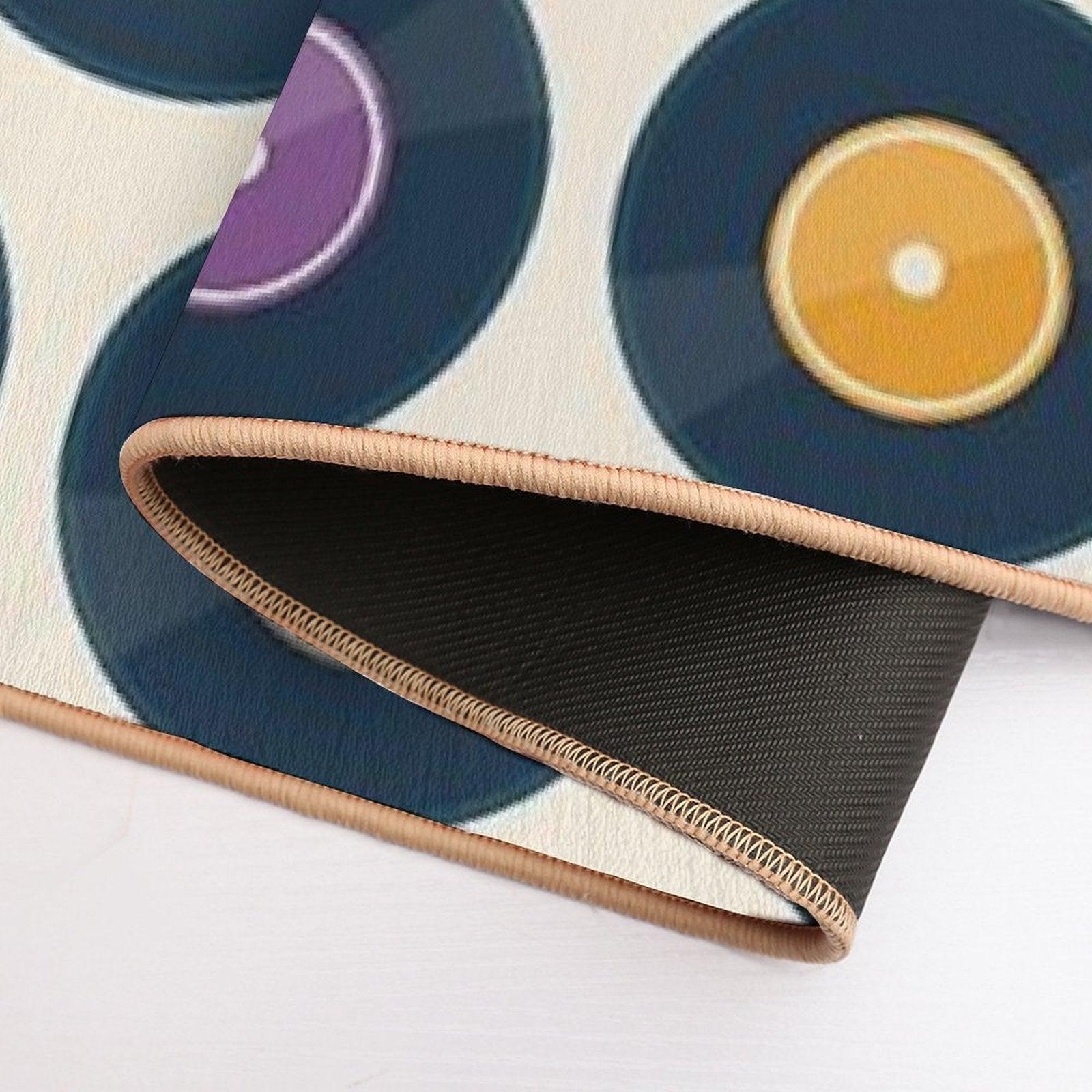 Vinyl Record Collection Bath Mat