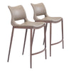 Ace Counter Stool (Set of 2) Brown & Walnut