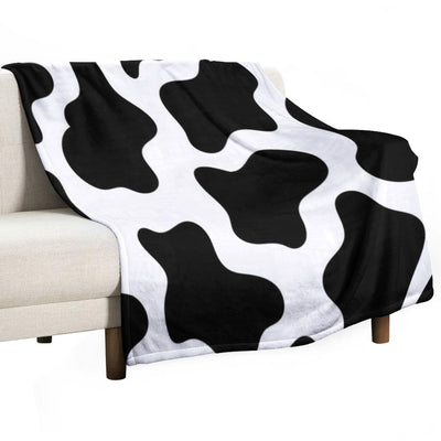 Cow Print Velvety-soft Throw Blanket