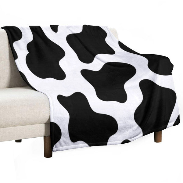 Cow Print Velvety-soft Throw Blanket