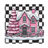 Christmas Napkins black and white with pink Christmas House