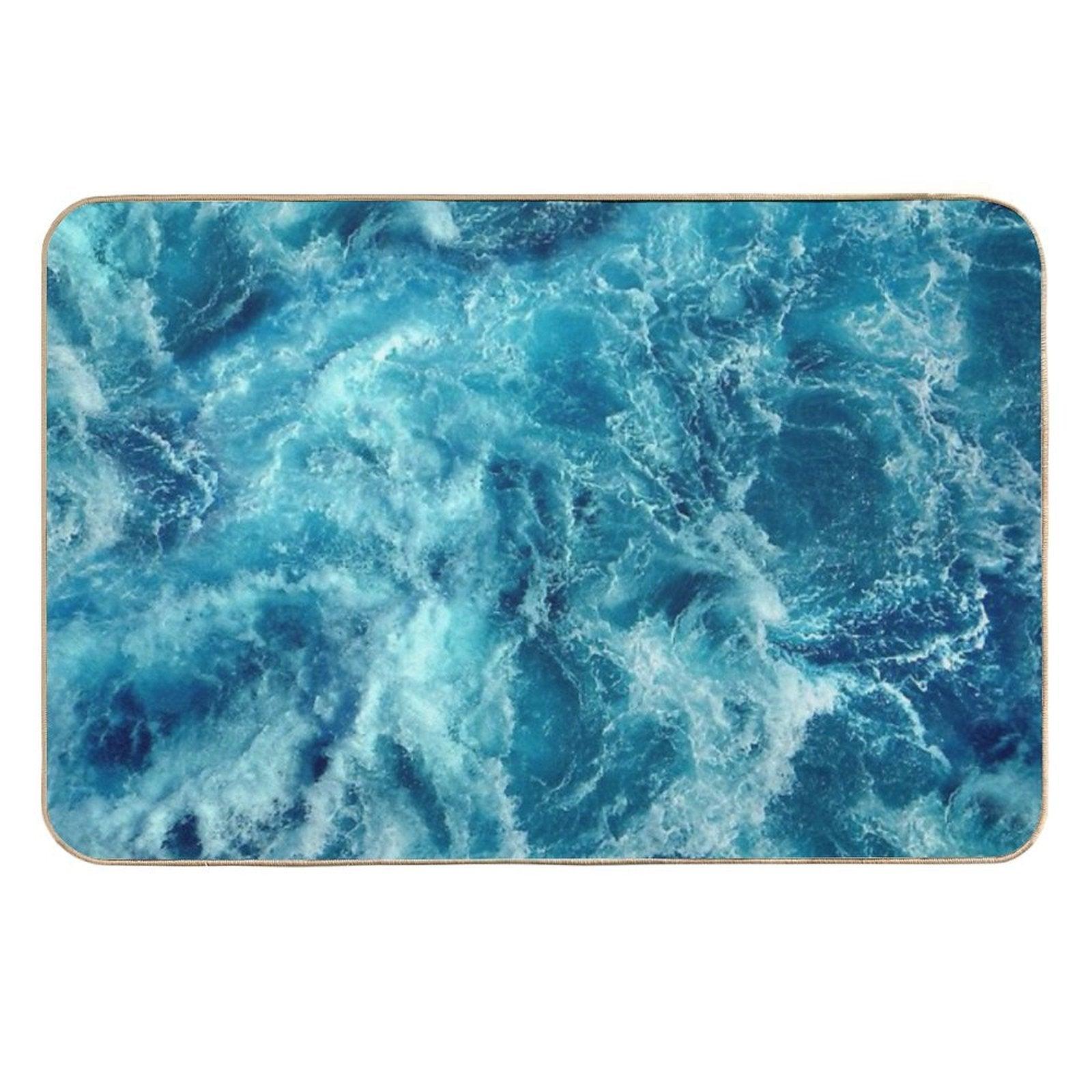 Ocean Is Shaking  Pet-Safe Bath Mat