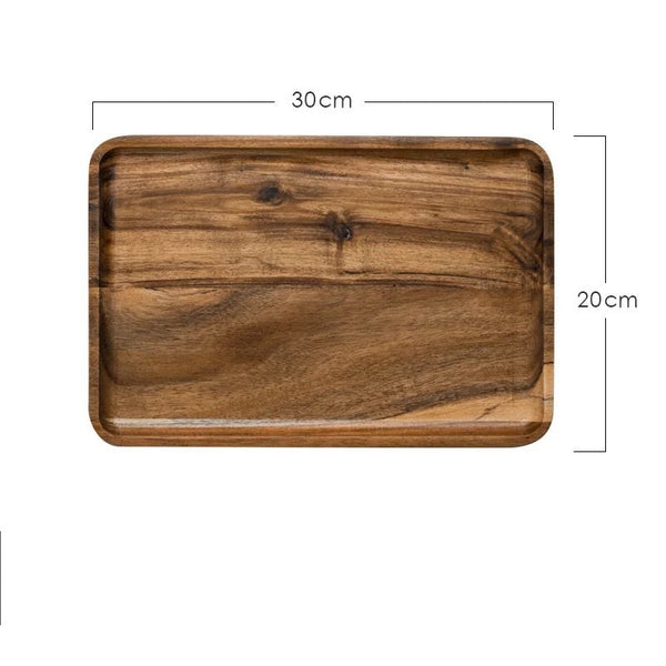 Artisan Japanese Wooden Dish Set - Elegant Dining Experience GOODSPHORIA.COM