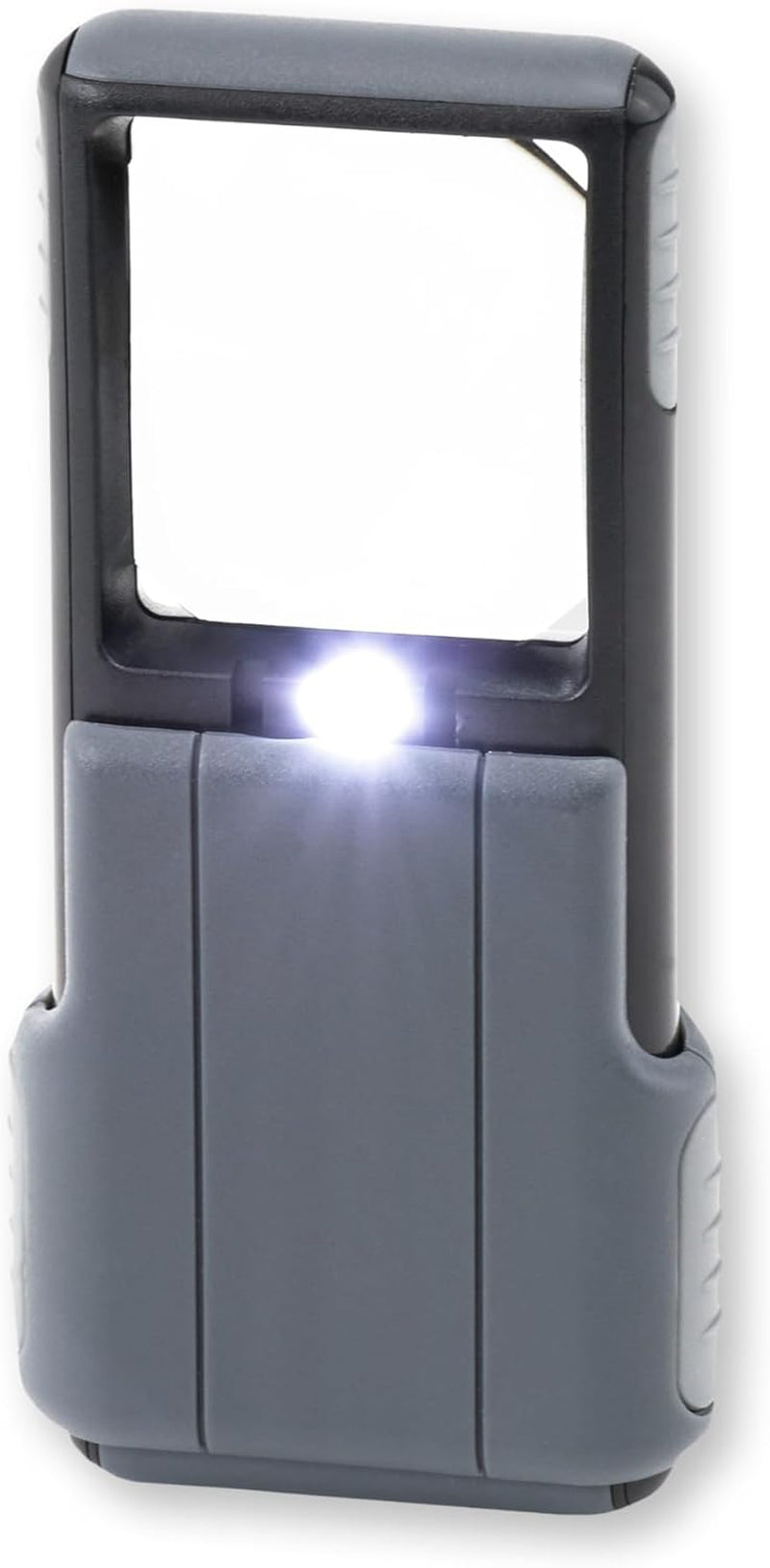 Compact 5X Magnifying Glass with Built-In LED Light & Protective Sleeve