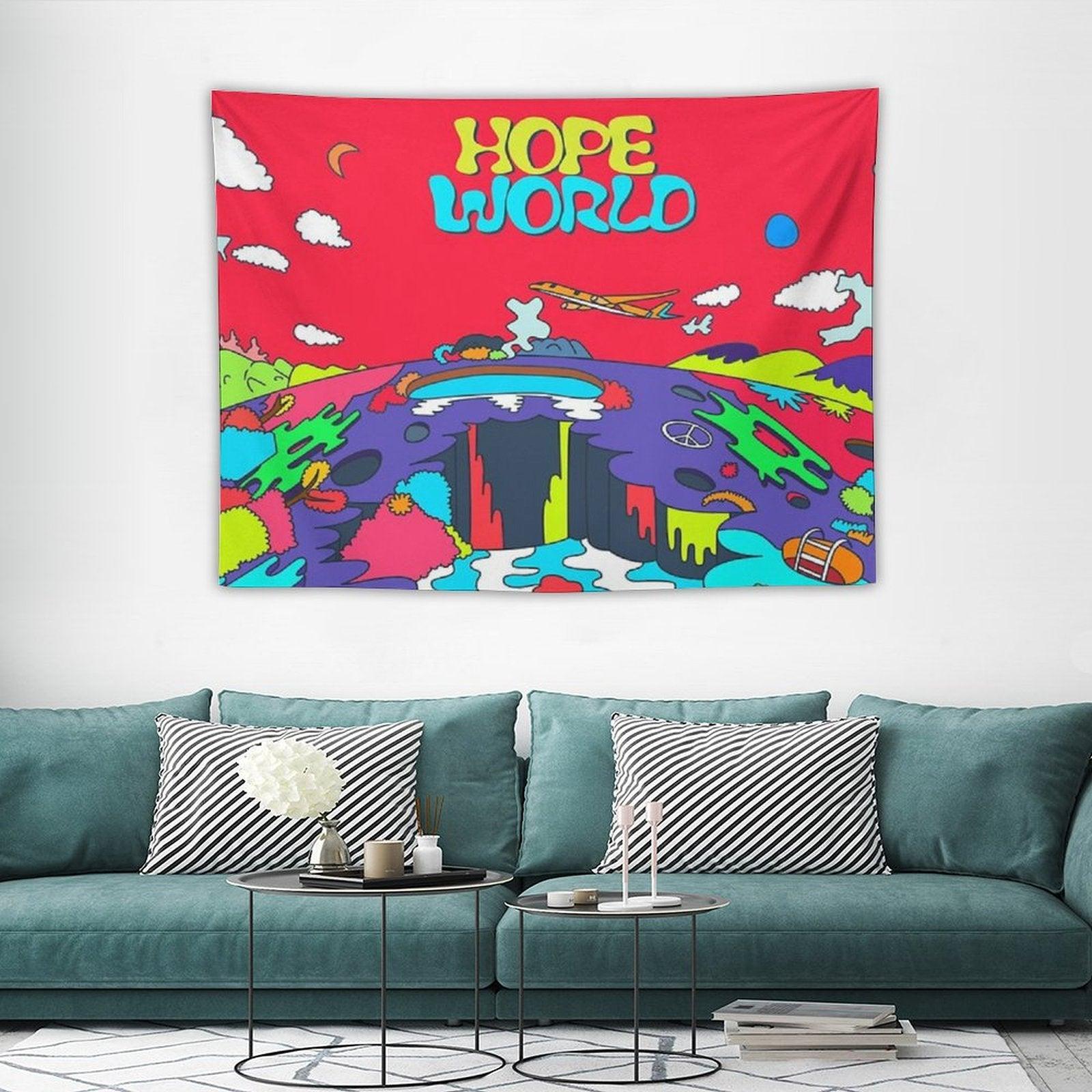 J-Hope Hope World Album Art Tapestry
