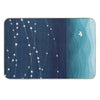 Garland of Stars, Teal Ocean Bath Mat