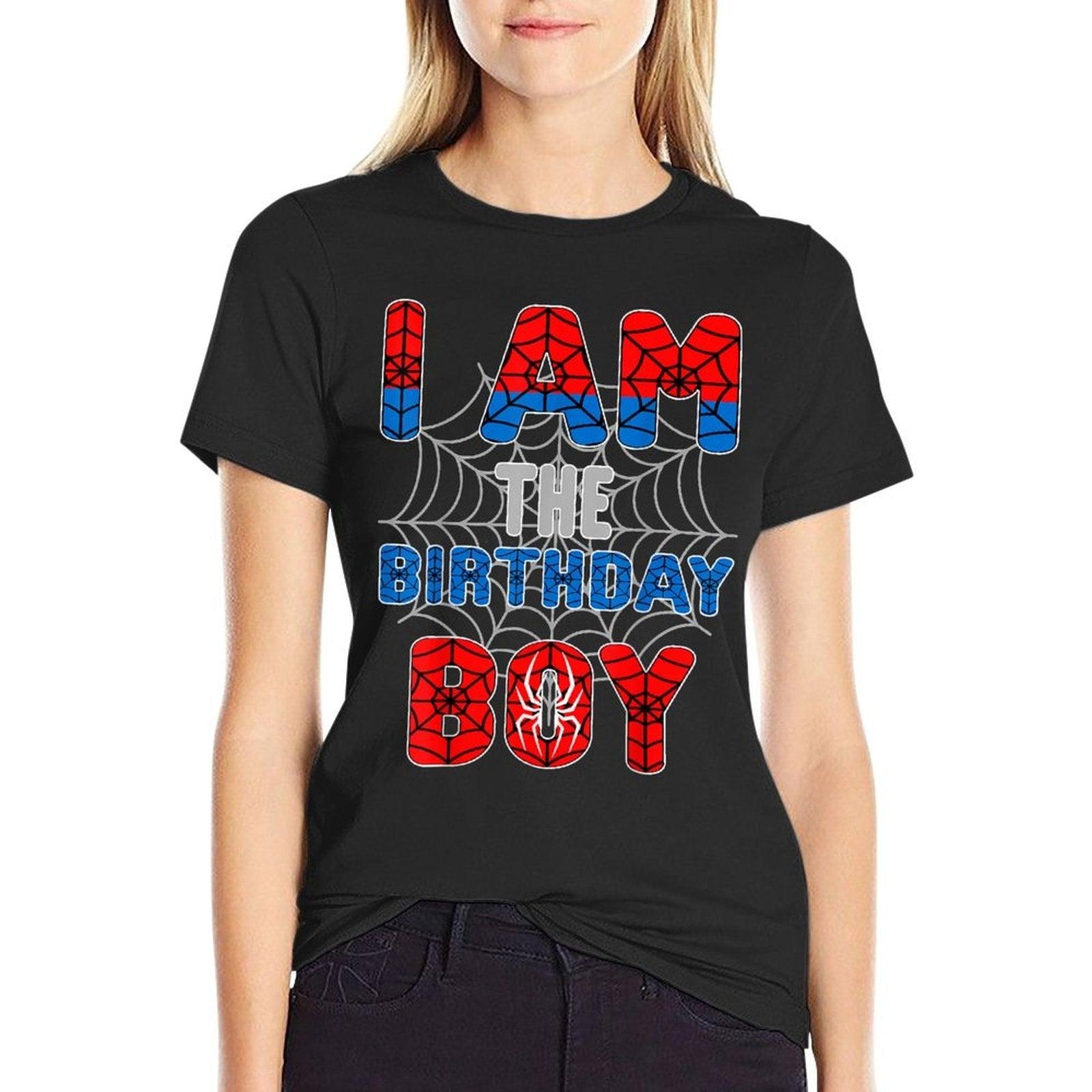 Spider Web Birthday Party I'm The Birthday Boy T-Shirt