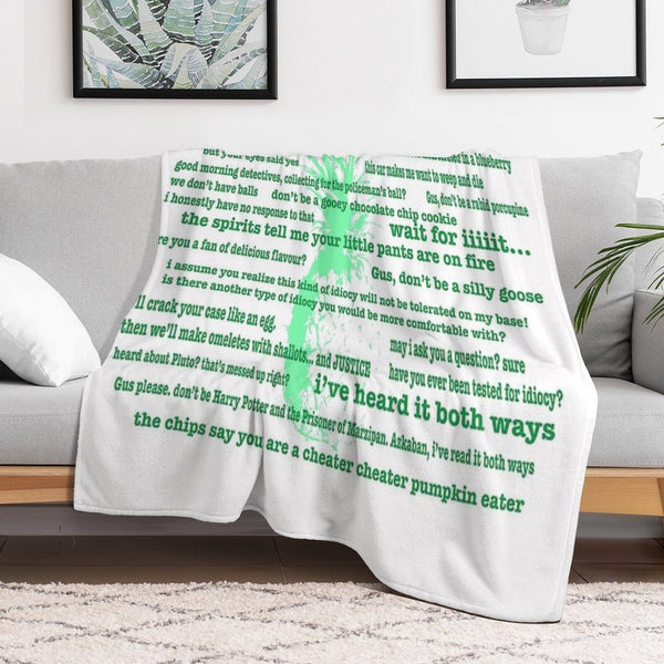Psych Plush Throw Blanket
