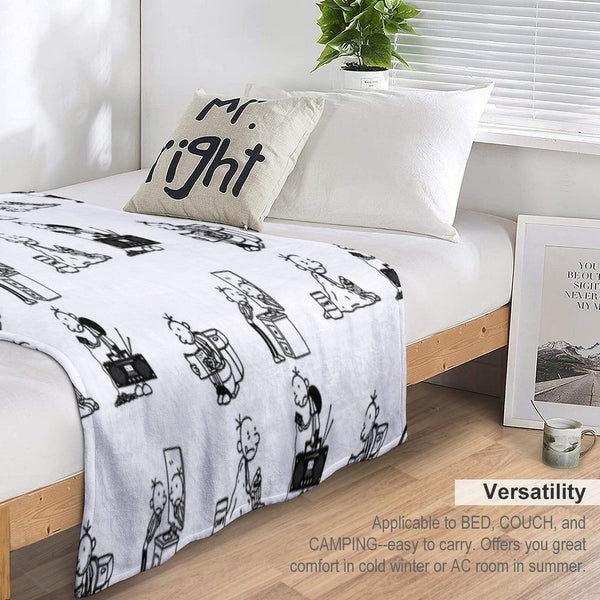 Wimpy Kid 4 States of Greg Heffley Durable Throw Blanket