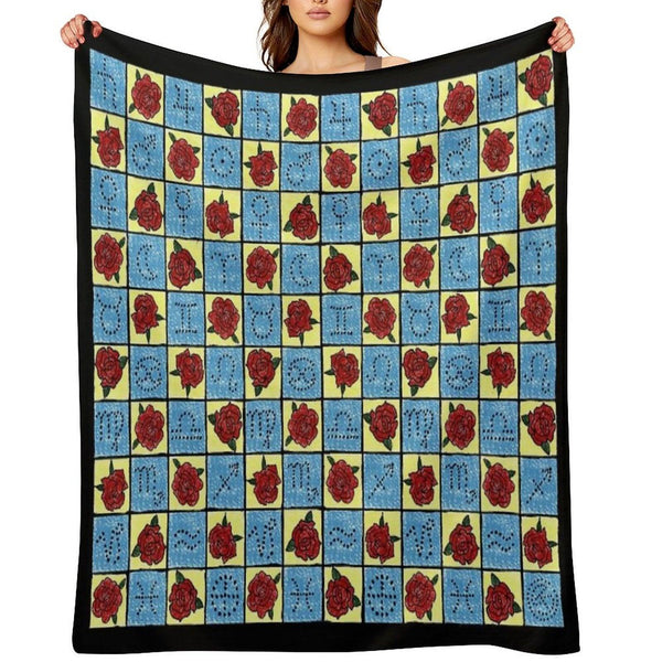 9 of Swords Tarot Blanket by Tarotista Throw Blanket