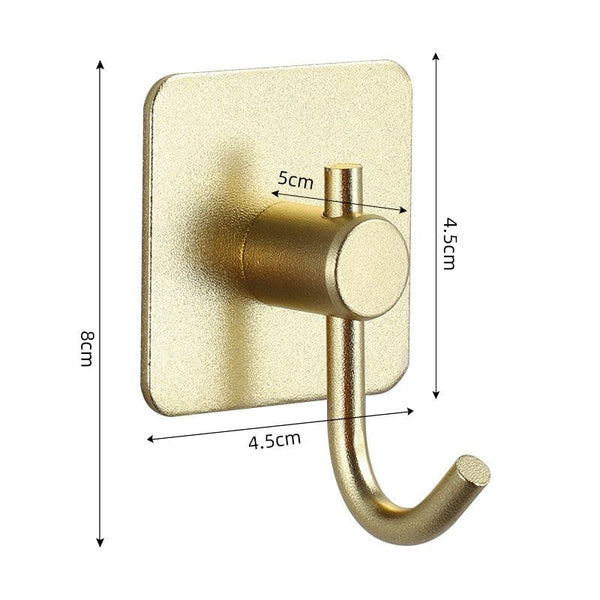 Adhesive Wall Hooks Mounted Door Key Cloth Coat Bathroom Robe Hanger Kitchen Hardware Rack Shelf Bag Hook Organizer For Hanging  Bathroom Toilet Sticky Hook
