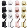 Adhesive Wall Hooks Mounted Door Key Cloth Coat Bathroom Robe Hanger Kitchen Hardware Rack Shelf Bag Hook Organizer For Hanging  Bathroom Toilet Sticky Hook