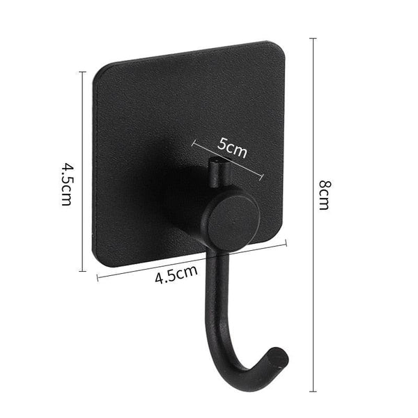 Adhesive Wall Hooks Mounted Door Key Cloth Coat Bathroom Robe Hanger Kitchen Hardware Rack Shelf Bag Hook Organizer For Hanging  Bathroom Toilet Sticky Hook
