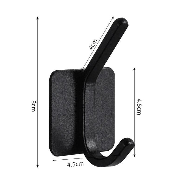 Adhesive Wall Hooks Mounted Door Key Cloth Coat Bathroom Robe Hanger Kitchen Hardware Rack Shelf Bag Hook Organizer For Hanging  Bathroom Toilet Sticky Hook