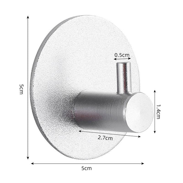 Adhesive Wall Hooks Mounted Door Key Cloth Coat Bathroom Robe Hanger Kitchen Hardware Rack Shelf Bag Hook Organizer For Hanging  Bathroom Toilet Sticky Hook