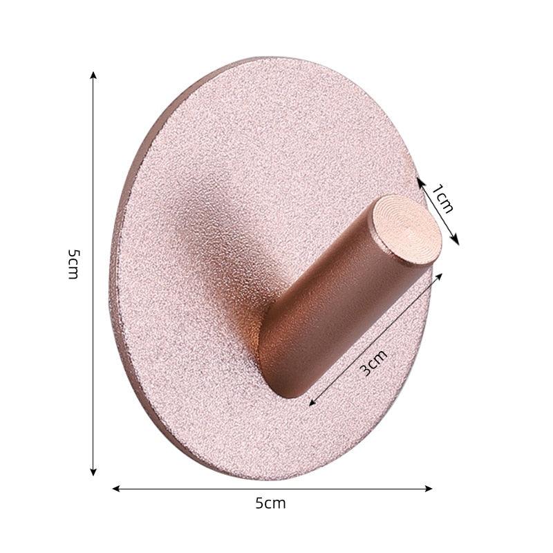 Adhesive Wall Hooks Mounted Door Key Cloth Coat Bathroom Robe Hanger Kitchen Hardware Rack Shelf Bag Hook Organizer For Hanging  Bathroom Toilet Sticky Hook