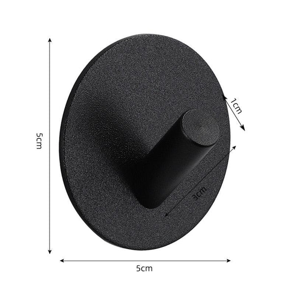 Adhesive Wall Hooks Mounted Door Key Cloth Coat Bathroom Robe Hanger Kitchen Hardware Rack Shelf Bag Hook Organizer For Hanging  Bathroom Toilet Sticky Hook