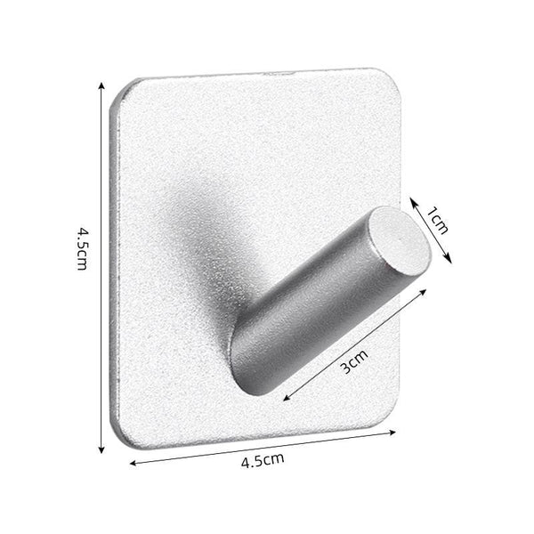 Adhesive Wall Hooks Mounted Door Key Cloth Coat Bathroom Robe Hanger Kitchen Hardware Rack Shelf Bag Hook Organizer For Hanging  Bathroom Toilet Sticky Hook