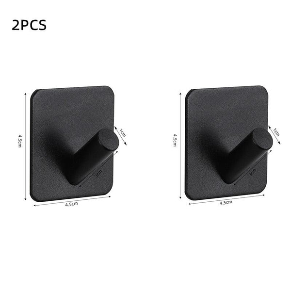 Adhesive Wall Hooks Mounted Door Key Cloth Coat Bathroom Robe Hanger Kitchen Hardware Rack Shelf Bag Hook Organizer For Hanging  Bathroom Toilet Sticky Hook