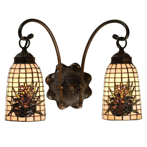 Adirondack Pinecone Double Wall Sconce - Gifts for You 'n Me