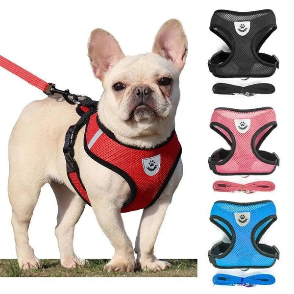 Adjustable Dog Harness No-Pull Pet Harness Soft Padded Dog Vest Reflective No-Choke Pet Vest With Easy Control Handle