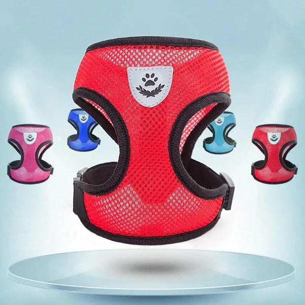 Adjustable Dog Harness No-Pull Pet Harness Soft Padded Dog Vest Reflective No-Choke Pet Vest With Easy Control Handle