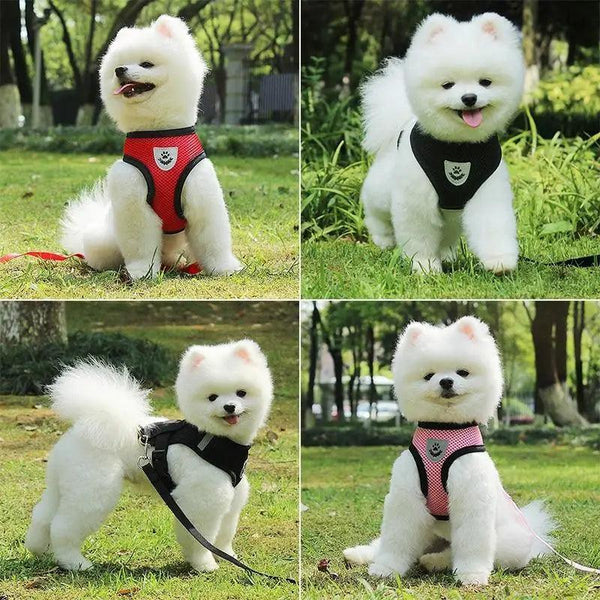 Adjustable Dog Harness No-Pull Pet Harness Soft Padded Dog Vest Reflective No-Choke Pet Vest With Easy Control Handle