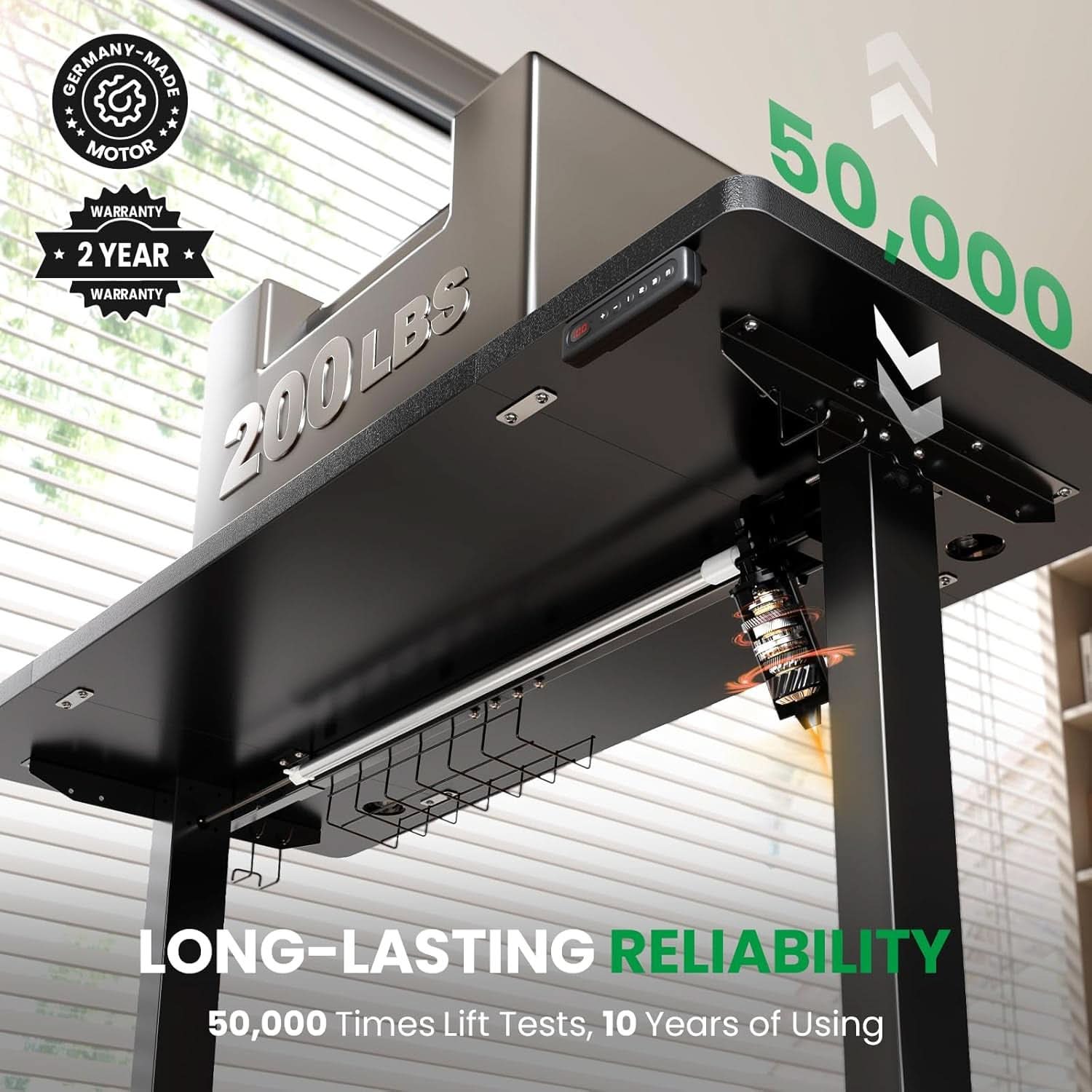 Adjustable Electric Standing Desk with Memory Presets
