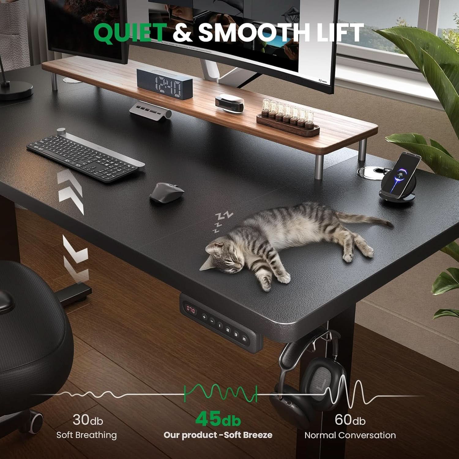 Adjustable Electric Standing Desk with Memory Presets