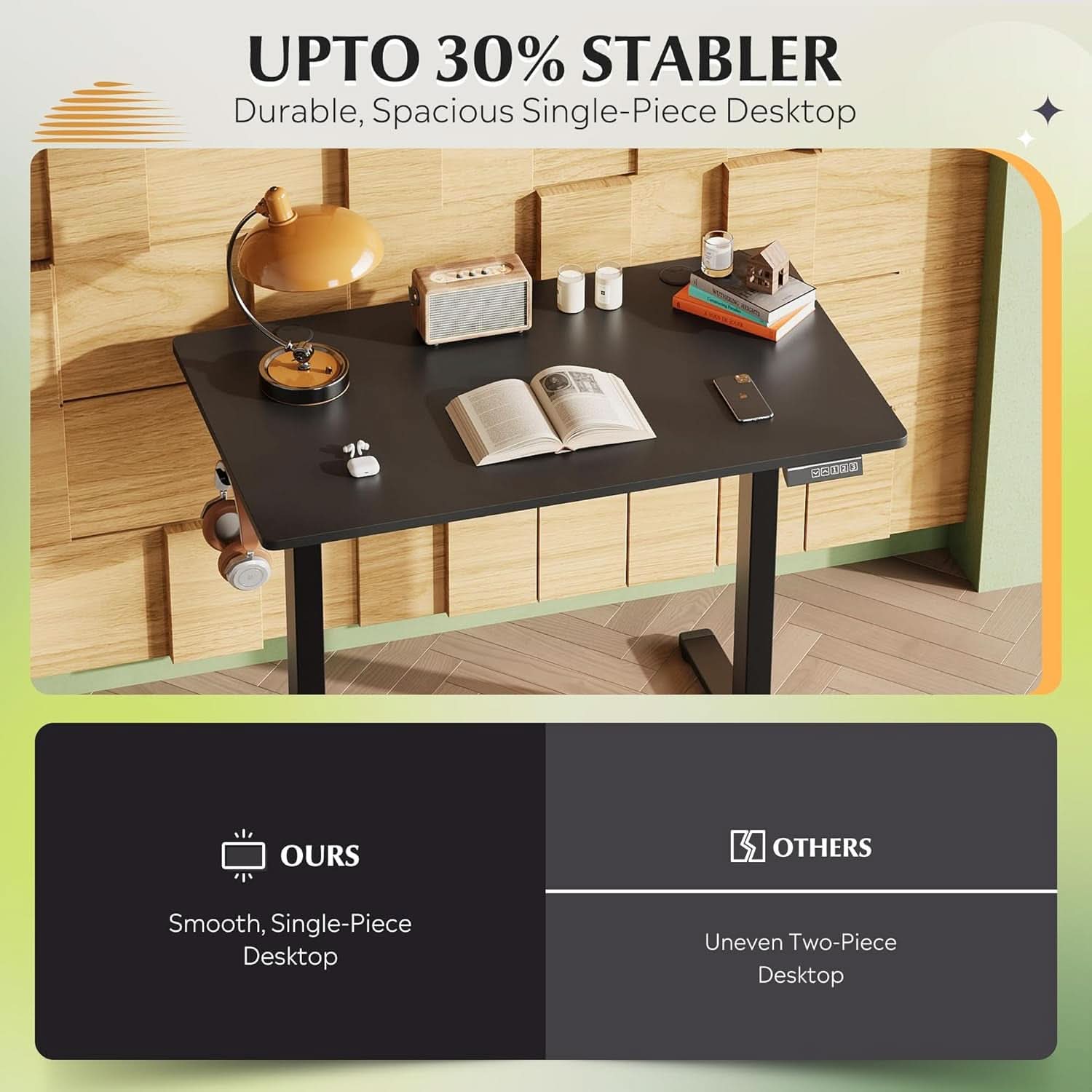 Adjustable Height Electric Standing Desk with Memory Settings