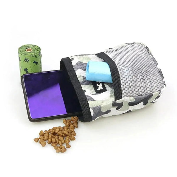 Adjustable Large Capacity Dog Treat Pouch Puppy Snack Waist Bag Durable Puppy Products Waist Bag Pets Cute Food Storage Bags