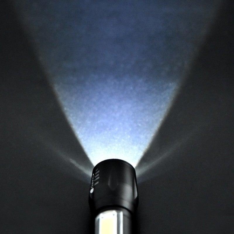 Adjustable Rechargeable LED USB Portable Focus Light Zoomable LED Tactical Flashlight High Lumens Zoomable Waterproof Flashlight Mini Torch For Camping Hiking