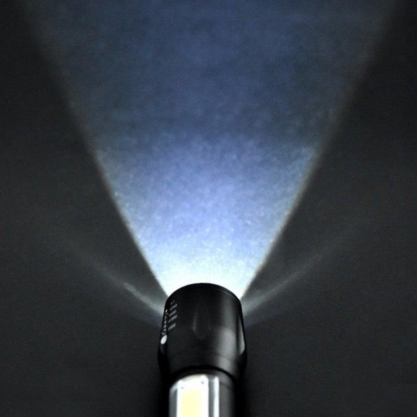 Adjustable Rechargeable LED USB Portable Focus Light Zoomable LED Tactical Flashlight High Lumens Zoomable Waterproof Flashlight Mini Torch For Camping Hiking