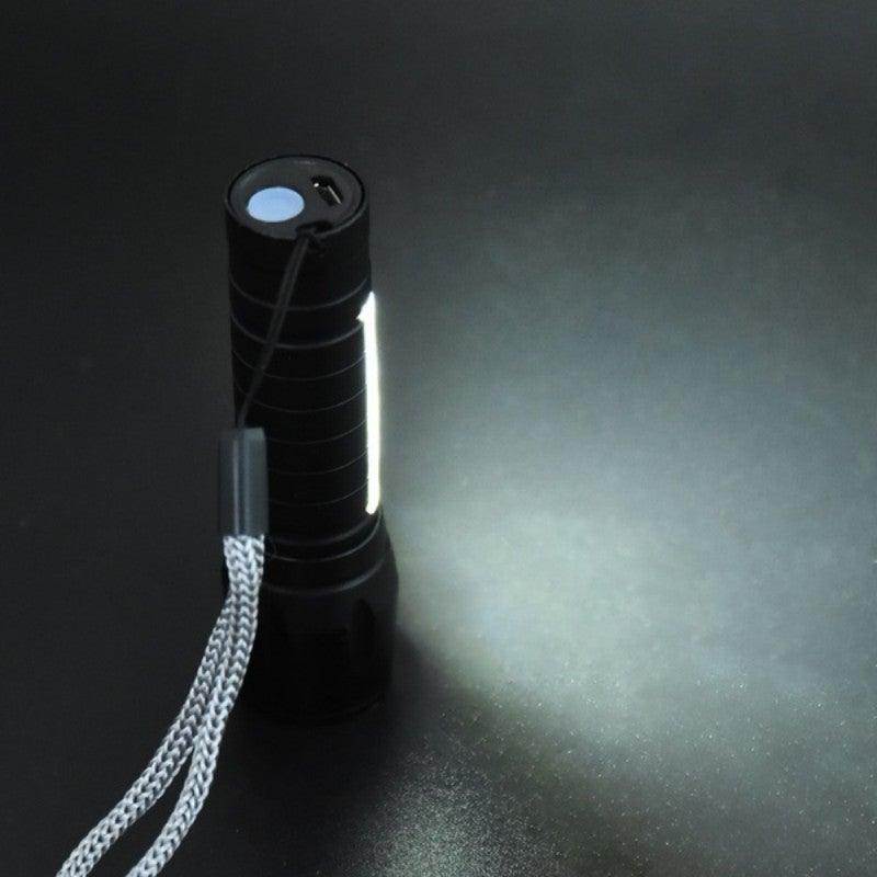 Adjustable Rechargeable LED USB Portable Focus Light Zoomable LED Tactical Flashlight High Lumens Zoomable Waterproof Flashlight Mini Torch For Camping Hiking