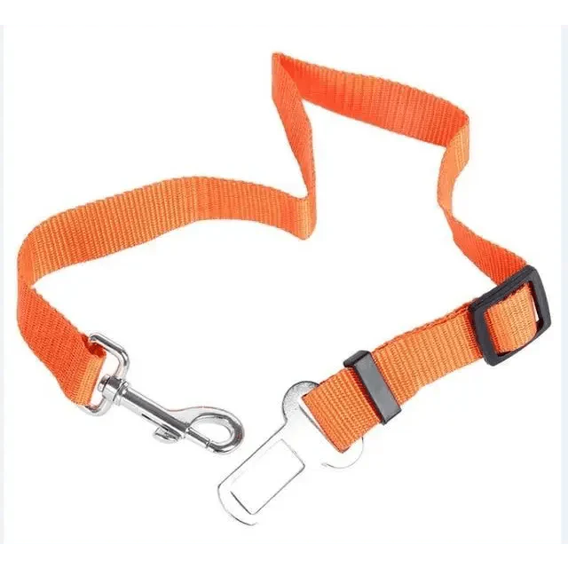Adjustable Safety Seat Belt Nylon Pets Puppy Seat Lead Leash Dog Harness Vehicle Seatbelt Pet Dog Supplies Travel Clip Adjustable Bowtie Pet Cat Dog Car Seat Belt Pet Seat Harness Dog Lead Clip Dog Collars Accessories