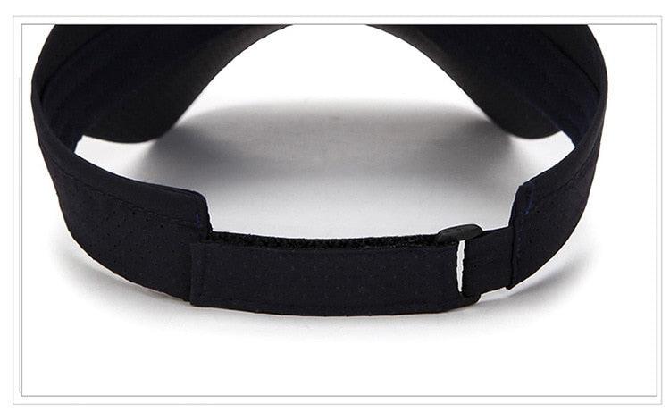 Adjustable Summer Breathable Hats Men Women Sun Protection Sports Golf Tennis Visor Hat Adjustable Visor UV Protection Top Empty Solid Sports Outdoor Running Sunscreen Strong Cap