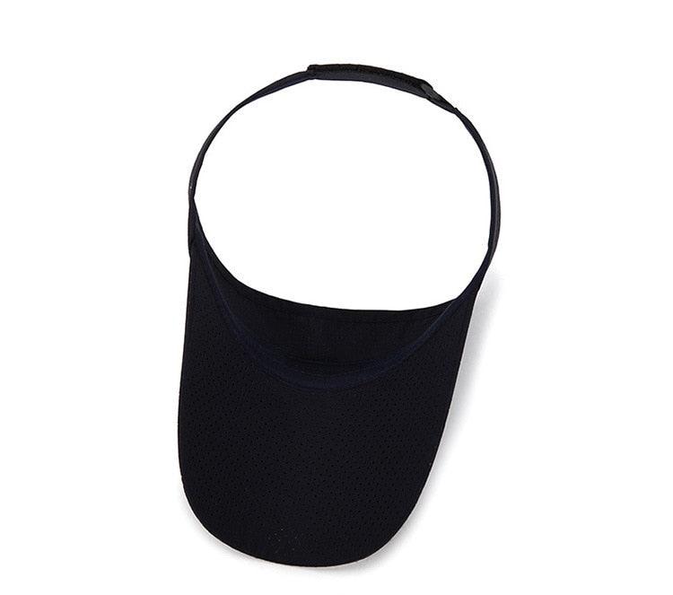 Adjustable Summer Breathable Hats Men Women Sun Protection Sports Golf Tennis Visor Hat Adjustable Visor UV Protection Top Empty Solid Sports Outdoor Running Sunscreen Strong Cap