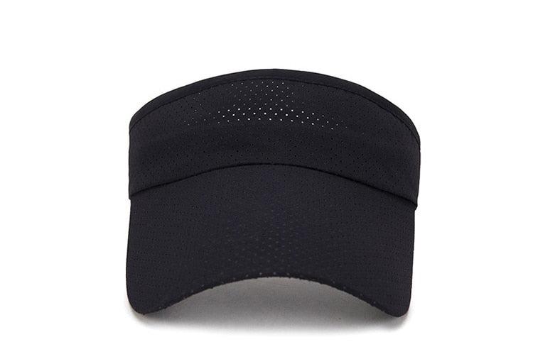 Adjustable Summer Breathable Hats Men Women Sun Protection Sports Golf Tennis Visor Hat Adjustable Visor UV Protection Top Empty Solid Sports Outdoor Running Sunscreen Strong Cap