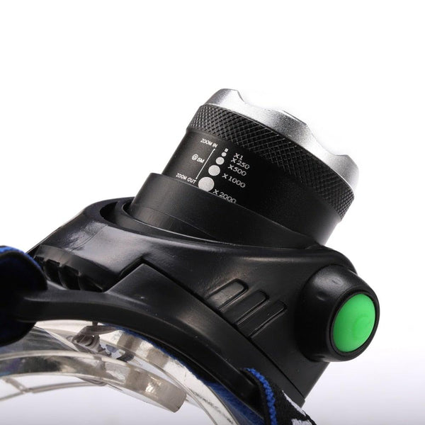 Adjustable USB Rechargeable IR Sensor Super Bright Headlight Battery For Long Working Time LED Headlamp Fishing  Waterproof Head Light Lamp Perfect For Running  Camping