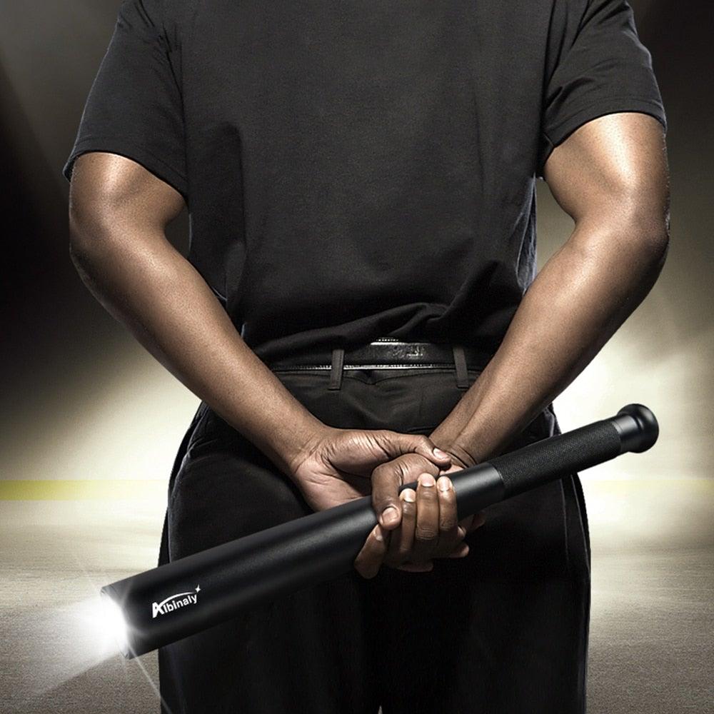 Adjustable Waterproof Super Bright Tactical Flashlights Handheld High Lumen Portable Torchlight  Baton Baseball Bat  LED Flashlight Aluminium Alloy Torch For Emergency And Self Defense