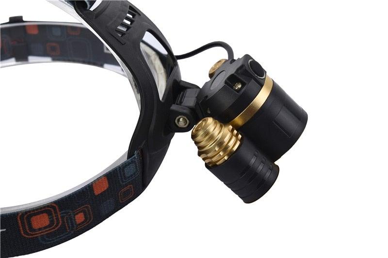 Adjustable Zoomable Headlamp Ultra Bright Rechargeable LED Bright High Lumen Head Lights Head Lamp Waterproof Flashlight For Outdoor Cmaping Fishing Hiking Biking Fishing Headlamp  Running Headlamp