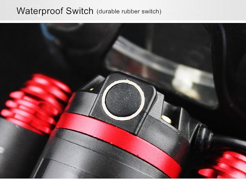 Adjustable Zoomable Headlamp Ultra Bright Rechargeable LED Bright High Lumen Head Lights Head Lamp Waterproof Flashlight For Outdoor Cmaping Fishing Hiking Biking Fishing Headlamp  Running Headlamp