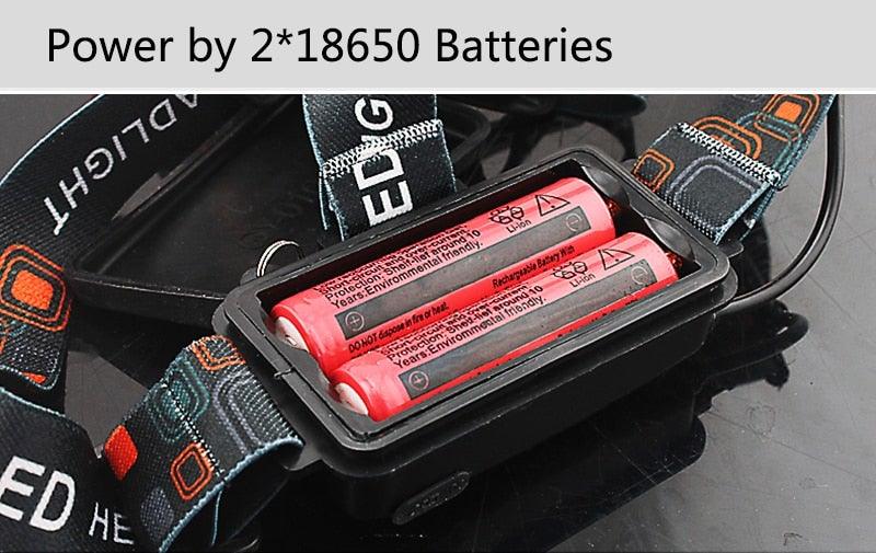 Adjustable Zoomable Headlamp Ultra Bright Rechargeable LED Bright High Lumen Head Lights Head Lamp Waterproof Flashlight For Outdoor Cmaping Fishing Hiking Biking Fishing Headlamp  Running Headlamp