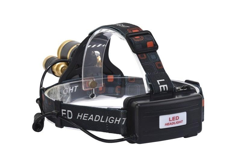 Adjustable Zoomable Headlamp Ultra Bright Rechargeable LED Bright High Lumen Head Lights Head Lamp Waterproof Flashlight For Outdoor Cmaping Fishing Hiking Biking Fishing Headlamp  Running Headlamp