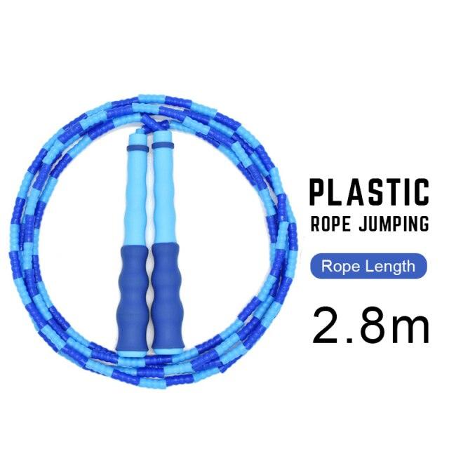 Adult Children Jump Skipping Rope With Non Slip Jumping Rope Sport Jump Rope Large Rubber Exercise Workout For Home Gym Flooring Non-Slip Oval Design Equipment For Workout Excercise And Fitness