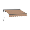 Advaning Classic Series Fully-Assembled Retractable Sun Shade Canopy Awning (SAK92851) - Canvas Umber / Manual / 08X07