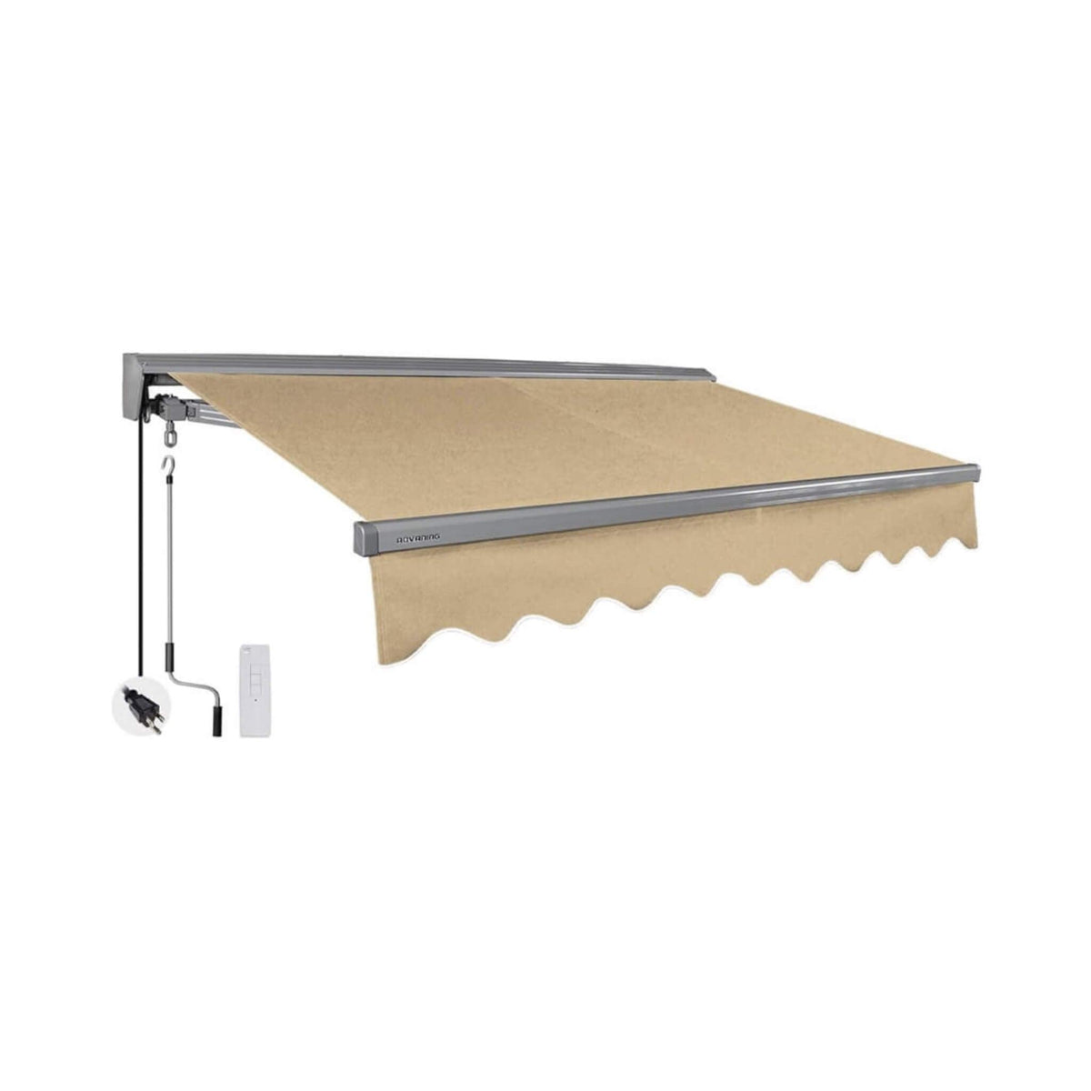 Advaning Classic Series Fully-Assembled Retractable Sun Shade Canopy Awning (SAK92851)