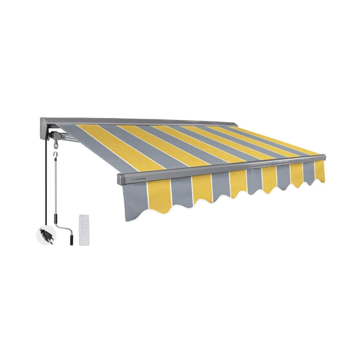 Advaning Classic Series Fully-Assembled Retractable Sun Shade Canopy Awning (SAK92851)