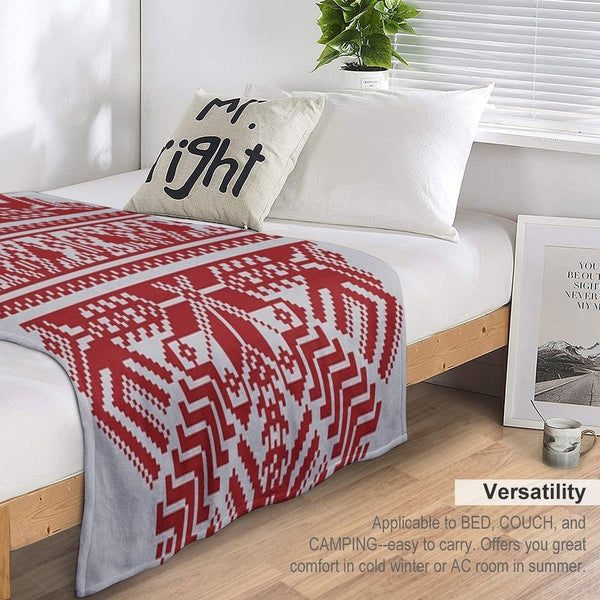 Baltic Traditional Ornament. Latvian Throw Blanket
