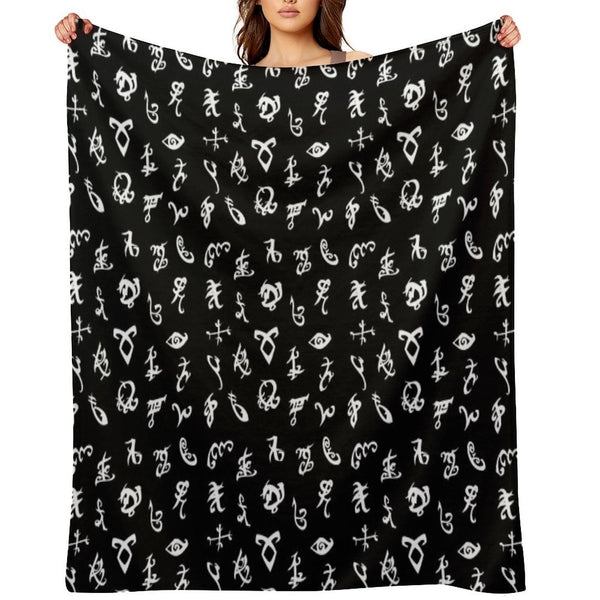 Shadowhunters, Shadowhunters Runes, Mortal Instruments Eco-conscious Throw Blanket